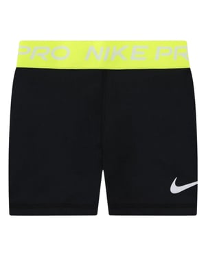 Nike Sportieve compressieshorts voor meisjes (Zwart/Volt)