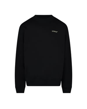 Men's Off White Off Bolt Arrow Swt in Black