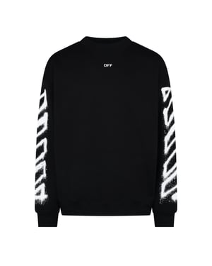 Women's Off White Off Spray Arrow Swt in Black