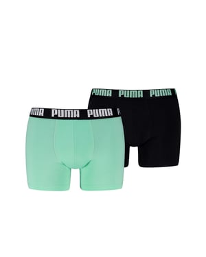 Men's Puma Plain Design Boxer with Logo in Mint