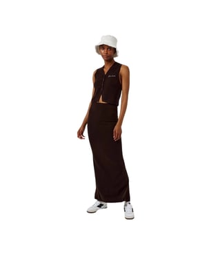 Jack Wills Dames/Dames Gebreide Maxi Rok (Cacao)