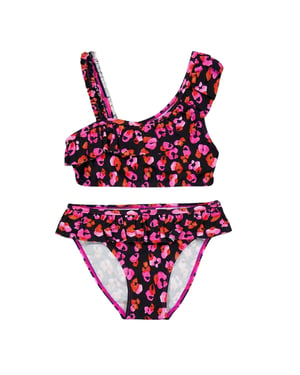 Biba Bikiniset met ruches en luipaardprint voor meisjes (Roze)
