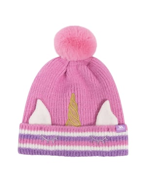 Trespass Girls Magic Horn Fleece Lined Beanie (Light Pink)