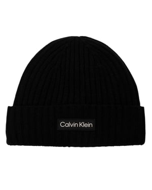 Calvin Klein Geribde golfmuts (Zwart)