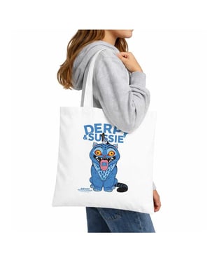 K-Pop Demon Hunters Derpy & Sussie Reusable Tote Bag (White)