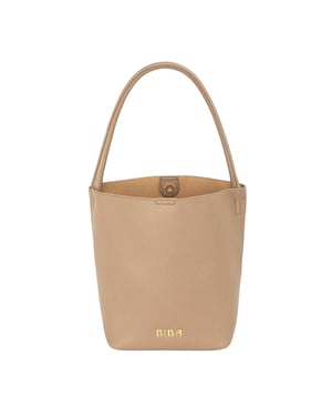 Biba Leren bucketbag voor dames (Bruin)