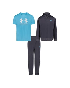 Under Armour Trainingspak voor kinderen/jongeren in Brawler-stijl (Grijs/Blauw)