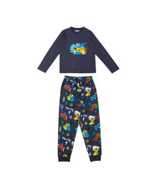 Star Lange pyjamaset voor kinderen met motief van een gamecontroller (Veelkleurig)