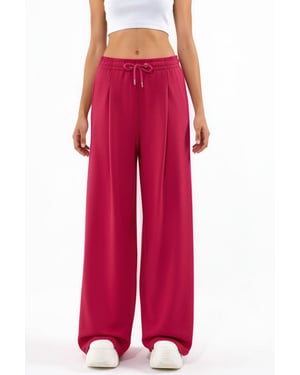 Modal Touch Pleated Wide Leg Pants
