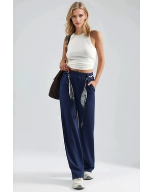 Dames-sweatbroek met rechte pijpen