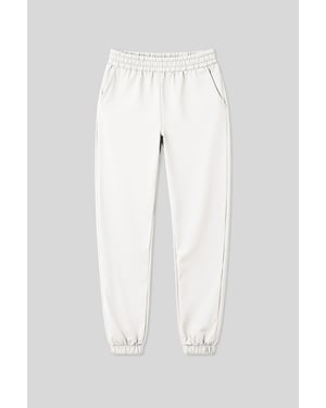 Tommy Life Damesjoggingbroek van fleece met hoge taille en Relaxed Fit