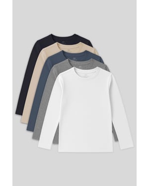 T-shirt met lange mouwen en ronde hals voor kinderen