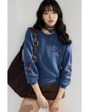 Lady Berşan Dames-sweatshirt met ronde hals