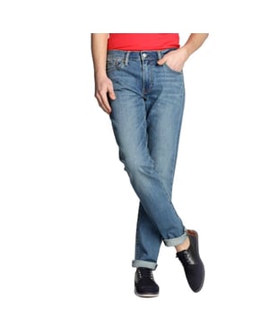 LEVI'S 511 Mens Denim Jeans Casual Washed Blue Pants