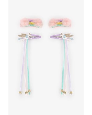 Penti Set haarclips voor meisjes met regenboog