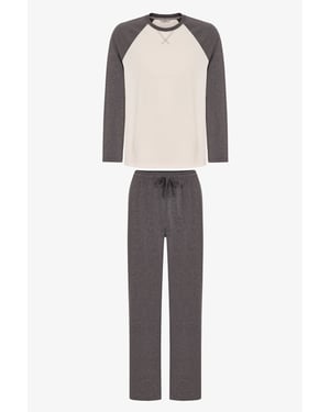 Men's Contour Ease Long Sleeve Pajama Set