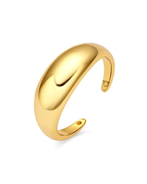 Luxenter ring is afgewerkt in 18 karaats geel goud - Egarval