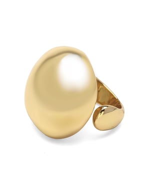 Luxenter ring is afgewerkt in 18 karaat geel goud - Lussor