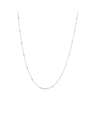 42 cm Luxenter ketting in 925 sterling zilver, afgewerkt in rhodium - Amdi