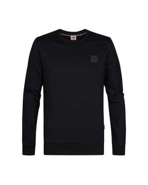 Petrol Industries men sweater round neck m-3060-swr322 9111 deep black