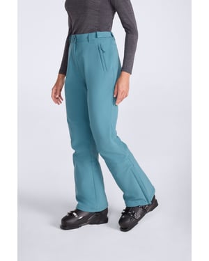 'Alpine' Women's Waterproof Snow Pants Breathable Adjustable Waist Ski Trouser Teal
