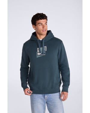 'River' Men's Hoodie Drawcord Adjustable Hood Cosy Pullover Navy/Blue