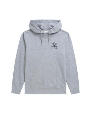 'Regional' Men's Ireland Graphic Overhead Hoodie with Kangaroo Pocket Pullover Grey