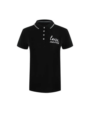 Love Moschino Dames/Dames Geborduurd Logo Poloshirt (Zwart)