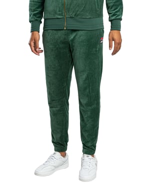 Fila Eddie Velour Joggingbroek Met Bamboe Badge, Groen