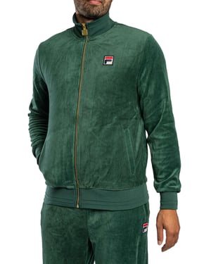 Fila Nero Velours Trainingsjack, Groen