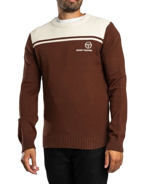 Sergio Tacchini Nieuwe Young Line Gebreide Kleding, Bruin