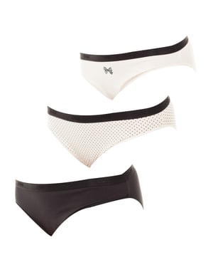 Pack-3 Höschen Slips Coton Strech D4C17 Frau