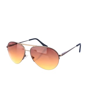 Maxy women's oval-shaped metal sunglasses