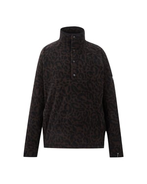 Dare 2B Fleecetröja för kvinnor/damer med leopardmönster (Varm chokladsås)
