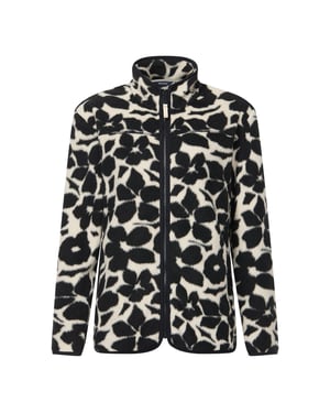 Regatta Womens/Ladies Frankie Floral Borg Full Zip Fleece Jacket (Monochrome/Shadow)
