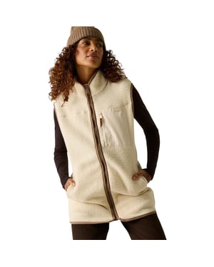 Regatta Womens/Ladies Borg Longline Body Warmer (Light Vanilla/Mocha)
