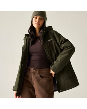 Regatta Womens/Ladies Orla Kiely Insulated Waterproof Jacket (Brown Shadow/Eccentric Purple)