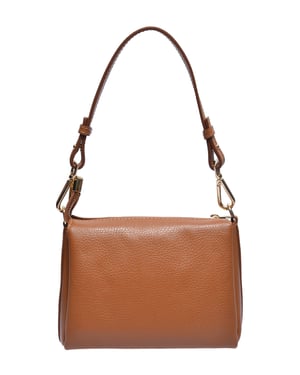 Luisa Vannini Brown Rundleer Tas