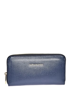 Luisa Vannini Blauw Rundleer Tas