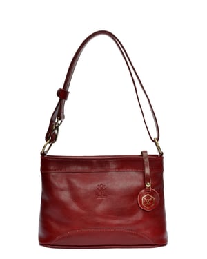 Luisa Vannini Rood Rundleer Tas