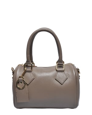 Luisa Vannini Beige Rundleer Tas