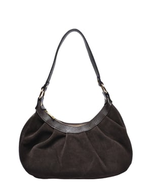 Roberta M Tweekleurig Rundleer Tas