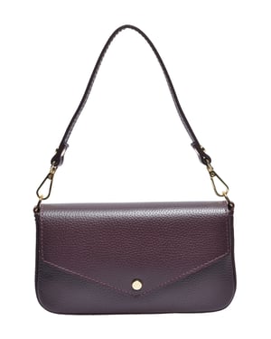 Roberta M Bourgondië Rundleer Tas