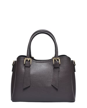 Roberta M Tweekleurig Rundleer Tas