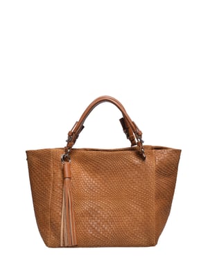 Roberta M COGNAC Rundleer Tas