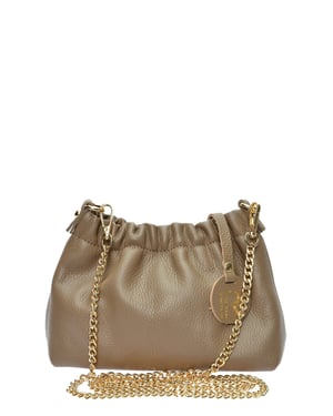 Isabella Rhea Beige Rundleer Tas