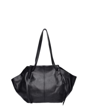 Roberta M Zwart Rundleer Tas