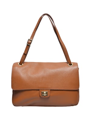 Luisa Vannini COGNAC Rundleer Tas