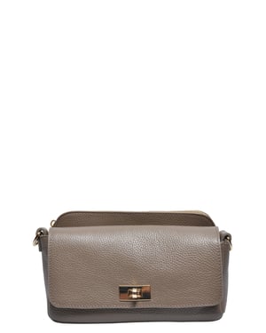 Luisa Vannini Beige Rundleer Tas