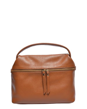 Luisa Vannini COGNAC Rundleer Tas